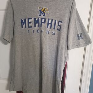 Colosseum Gray Memphis Tigers Short Sleeve Tee